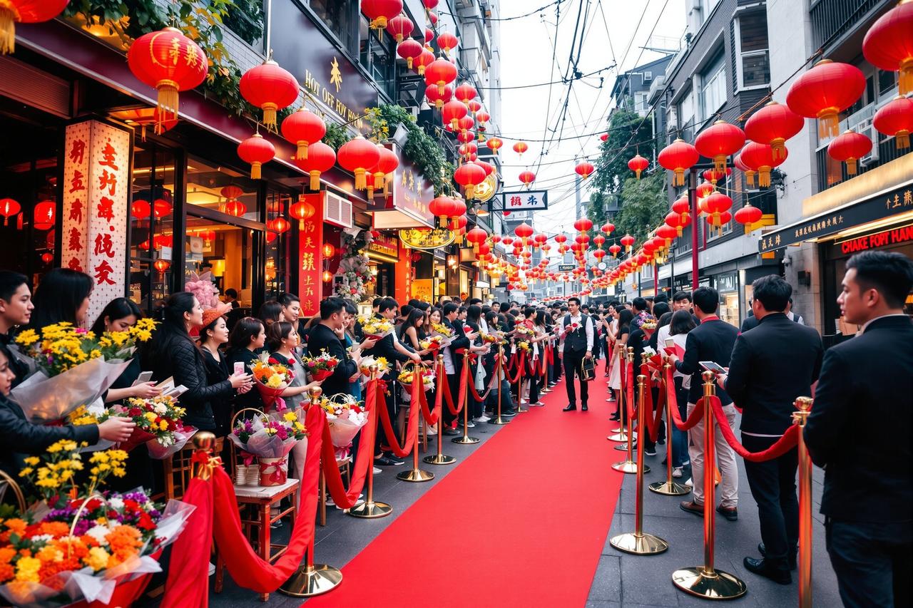 现场直击：某明星火锅店开业现场，粉丝凌晨三点开始排队 - 每日爆料